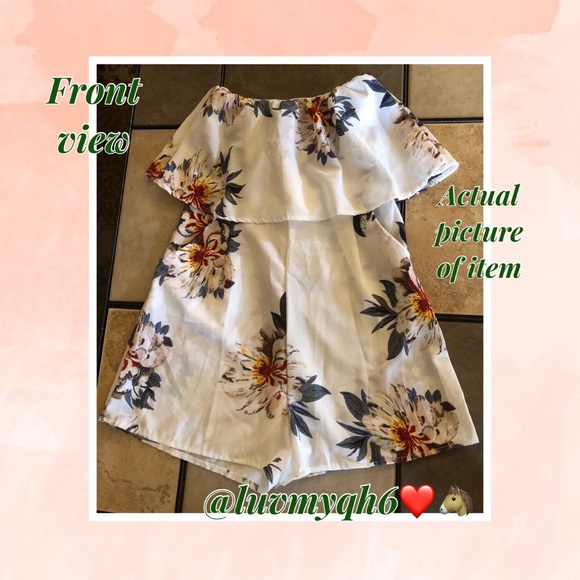 Ruffle Floral Romper 🎉HP🎉 - Picture 3 of 4